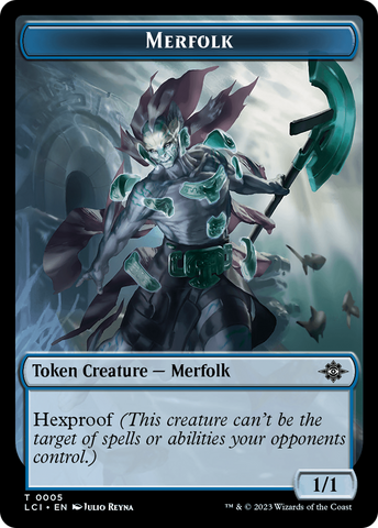 Copy // Merfolk (0005) Double-Sided Token [The Lost Caverns of Ixalan Commander Tokens]