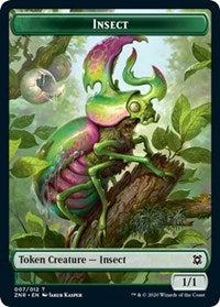 Insect // Kor Warrior Double-Sided Token [Zendikar Rising Tokens]-1