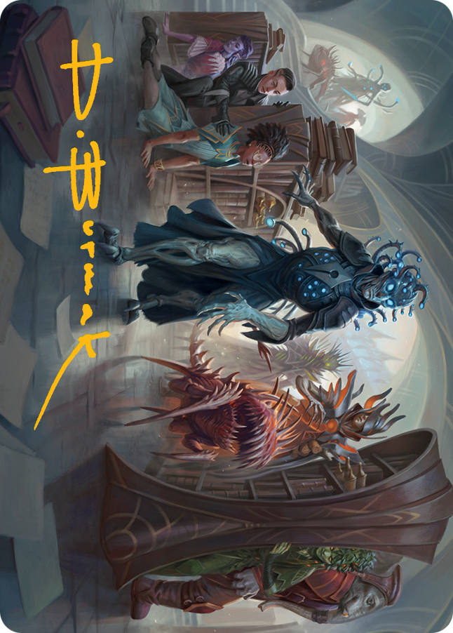 Invasion of Arcavios Art Card (Gold-Stamped Signature) [March of the Machine Art Series]-1