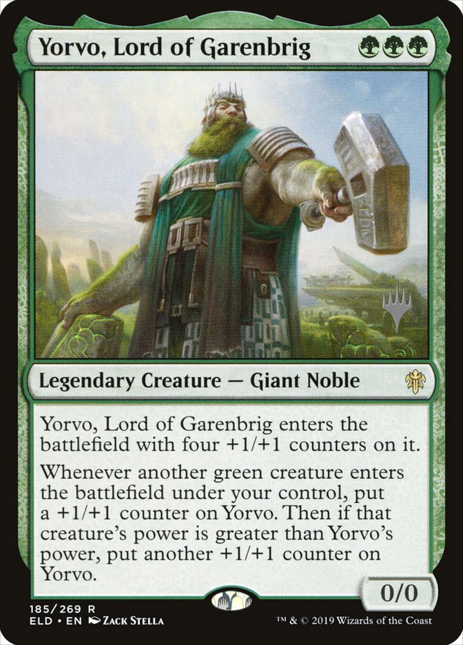 Yorvo, Lord of Garenbrig (Promo Pack) [Throne of Eldraine Promos]-1
