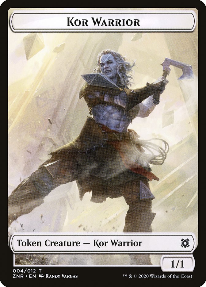Hydra // Kor Warrior Double-Sided Token [Zendikar Rising Tokens]-2