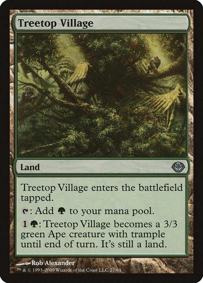 Treetop Village [Duel Decks: Garruk vs. Liliana]-1