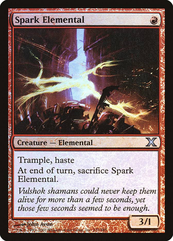 Spark Elemental (Premium Foil) [Tenth Edition]-1