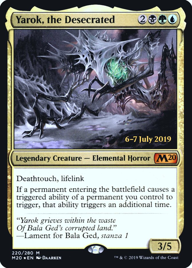 Yarok, the Desecrated [Core Set 2020 Prerelease Promos]-1