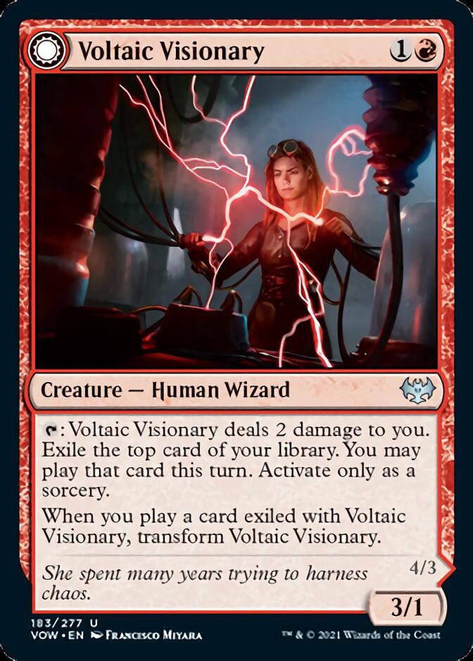 Voltaic Visionary // Volt-Charged Berserker [Innistrad: Crimson Vow]-1