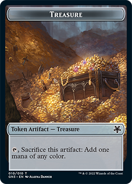 Zombie // Treasure Double-Sided Token [Game Night: Free-for-All Tokens]-2