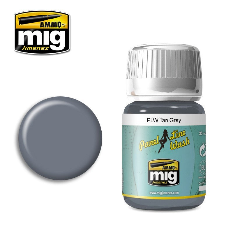 Ammo by MIG Panel Line Wash Tan Grey 35ml