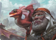 Dragon Whelp Art Card [Dominaria United Art Series]-1