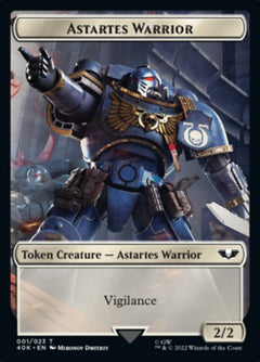 Astartes Warrior (001) // Robot Double-Sided Token [Warhammer 40,000 Tokens]-1