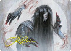 Clawing Torment Art Card (Gold-Stamped Signature) [Kamigawa: Neon Dynasty Art Series]-1