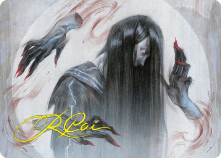 Clawing Torment Art Card (Gold-Stamped Signature) [Kamigawa: Neon Dynasty Art Series]-1