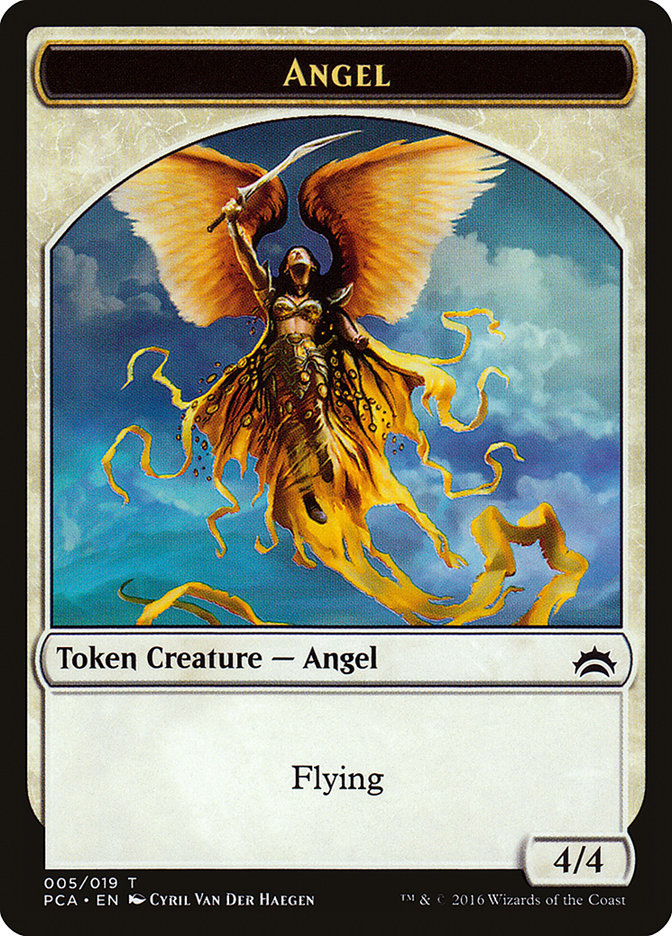 Angel // Saproling Double-Sided Token [Planechase Anthology Tokens]-1