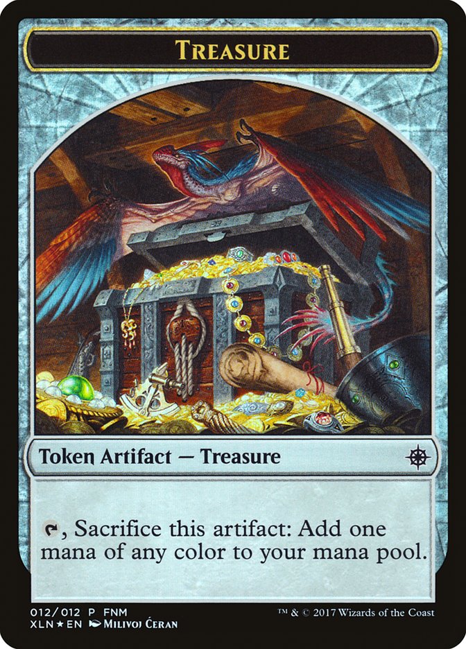 Pirate // Treasure Double-Sided Token [Friday Night Magic 2017]-2