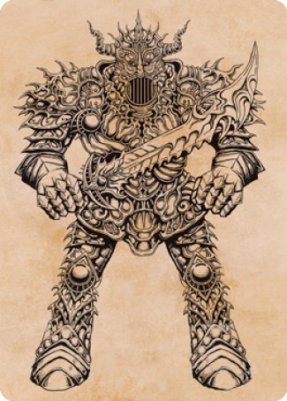 Iron Golem (Showcase) Art Card [Dungeons & Dragons: Adventures in the Forgotten Realms Art Series]-1