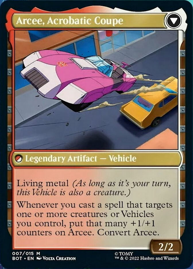 Arcee, Sharpshooter // Arcee, Acrobatic Coupe [Transformers]-2