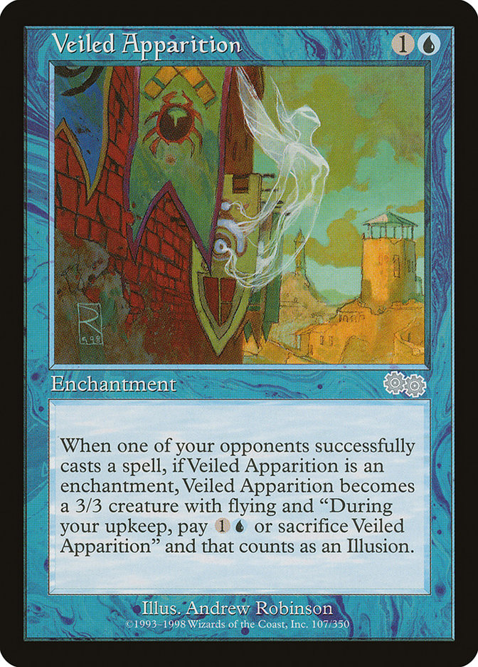Veiled Apparition [Urza's Saga]-1