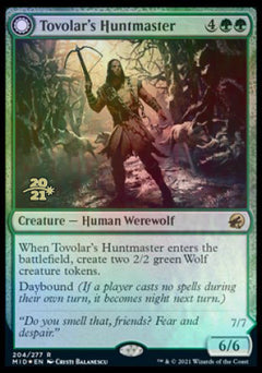Tovolar's Huntmaster // Tovolar's Packleader [Innistrad: Midnight Hunt Prerelease Promos]-1