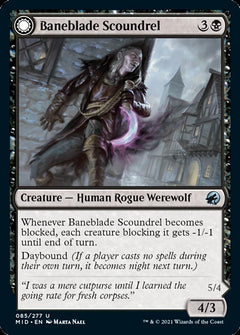 Baneblade Scoundrel // Baneclaw Marauder [Innistrad: Midnight Hunt]-1