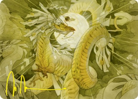 Brilliant Restoration Art Card (Gold-Stamped Signature) [Kamigawa: Neon Dynasty Art Series]-1