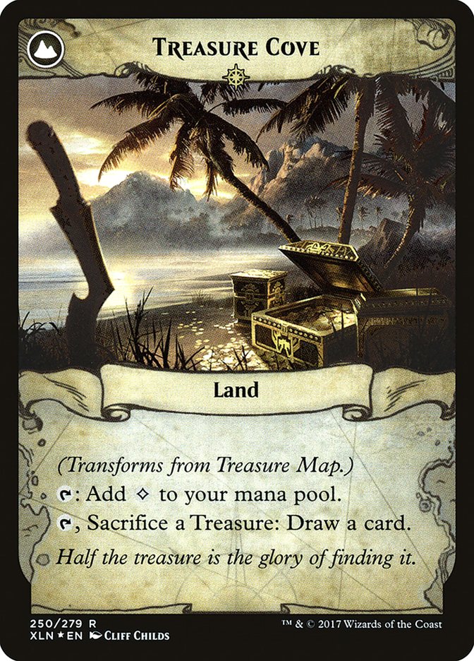 Treasure Map // Treasure Cove [Ixalan Prerelease Promos]-2