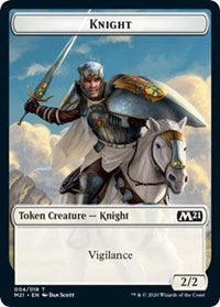 Knight // Soldier Double-Sided Token [Core Set 2021 Tokens]-1