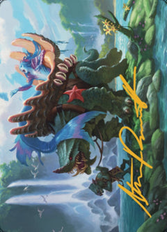 Vodalian Mindsinger Art Card (Gold-Stamped Signature) [Dominaria United Art Series]-1