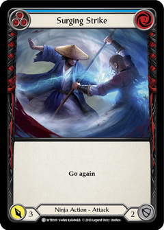 Surging Strike (Blue) [U-WTR109] (Welcome to Rathe Unlimited)  Unlimited Rainbow Foil-1