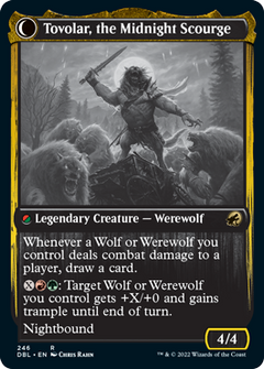 Tovolar, Dire Overlord // Tovolar, the Midnight Scourge [Innistrad: Double Feature]-2
