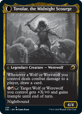 Tovolar, Dire Overlord // Tovolar, the Midnight Scourge [Innistrad: Double Feature]-2