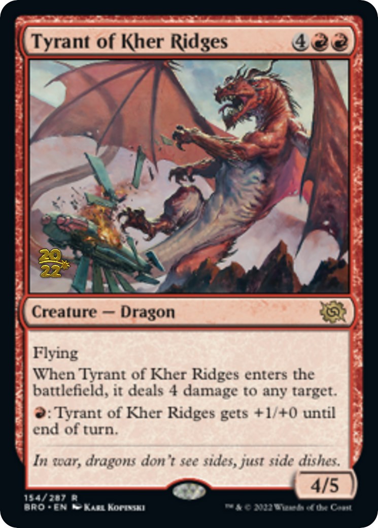 Tyrant of Kher Ridges [The Brothers' War Prerelease Promos]-1