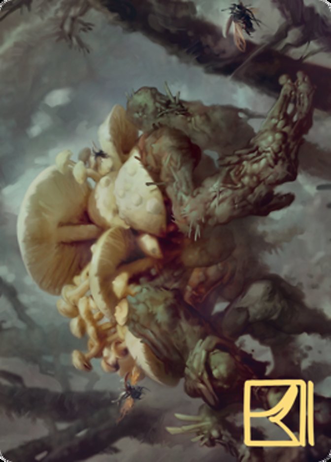 Swarm Shambler Art Card (Gold-Stamped Signature) [Zendikar Rising Art Series]-1