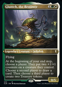 Gluntch, the Bestower (Foil Etched) [Commander Legends: Battle for Baldur's Gate]-1