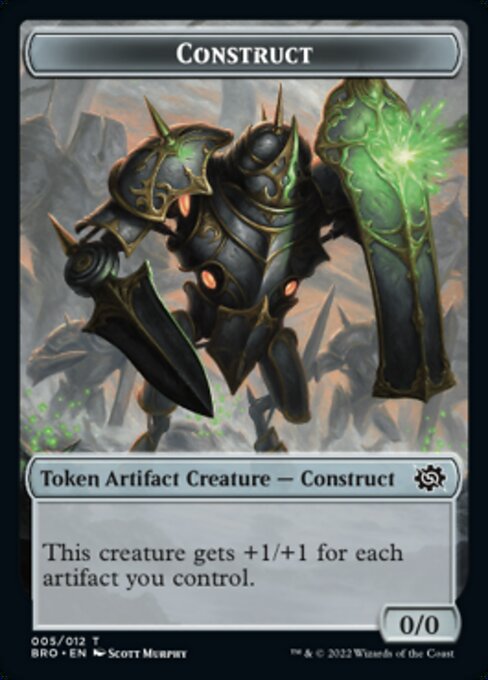 Powerstone // Construct (005) Double-Sided Token [The Brothers' War Tokens]-2