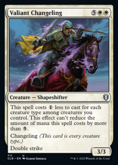 Valiant Changeling [Commander Legends: Battle for Baldur's Gate]-1