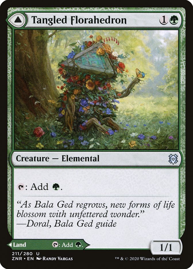 Tangled Florahedron // Tangled Vale [Zendikar Rising]-1
