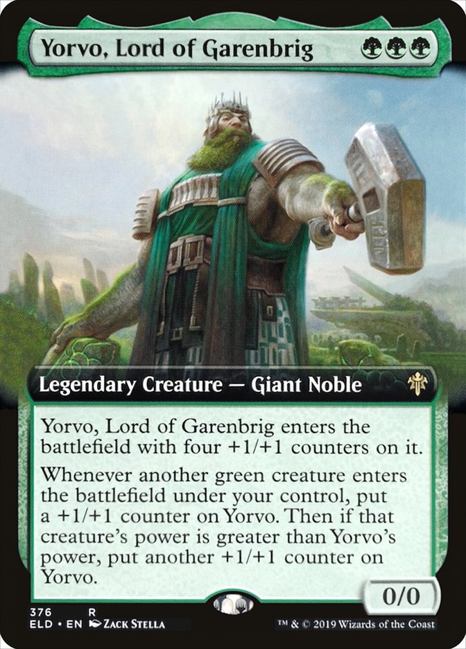 Yorvo, Lord of Garenbrig (Extended Art) [Throne of Eldraine]-1