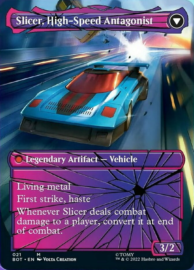 Slicer, Hired Muscle // Slicer, High-Speed Antagonist (Shattered Glass) [Transformers]-2