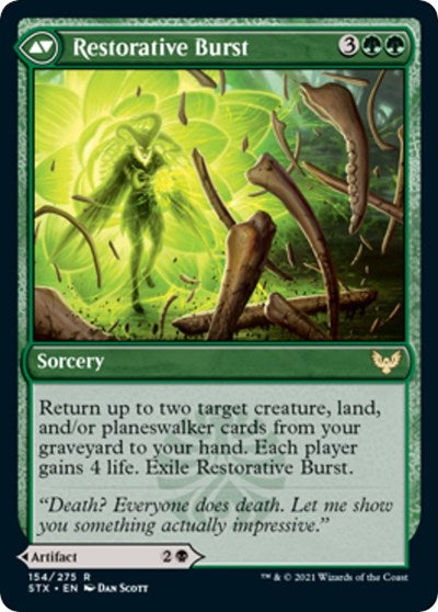 Pestilent Cauldron // Restorative Burst [Strixhaven: School of Mages Prerelease Promos]-2