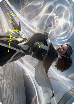 Clever Lumimancer Art Card (Gold-Stamped Signature) [Strixhaven: School of Mages Art Series]-1