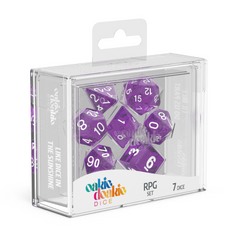 Oakie Doakie Dice RPG Set Speckled - Purple (7)-1