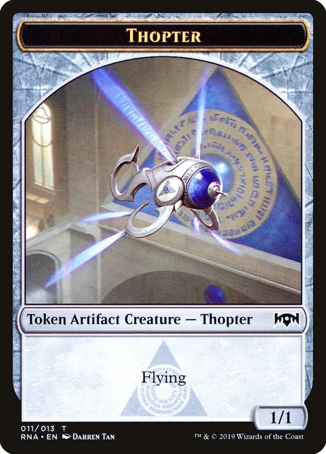 Bird // Thopter Double-Sided Token [Ravnica Allegiance Guild Kit Tokens]-2