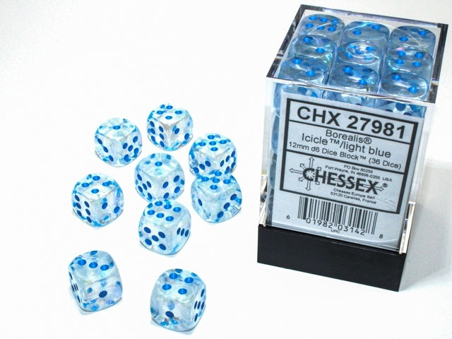 CHX 27981 Borealis 12mm d6 Icicle/light blue Luminary Block (36)-1