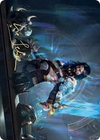 Halvar, God of Battle Art Card (Gold-Stamped Signature) [Kaldheim Art Series]-1