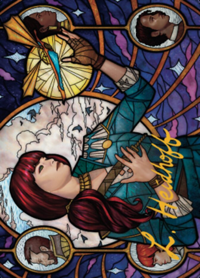 Jhoira, Ageless Innovator Art Card (Gold-Stamped Signature) [Dominaria United Art Series]-1