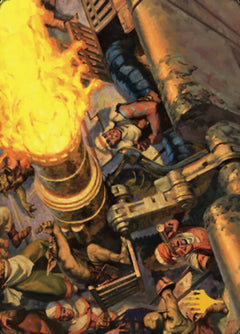 Mana Cannons Art Card (Gold-Stamped Signature) [Dominaria United Art Series]-1