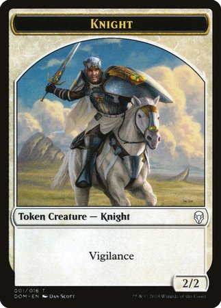 Knight Token (001) [Dominaria Tokens]