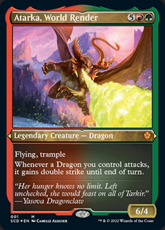 Atarka, World Render (Foil Etched) [Starter Commander Decks]-1