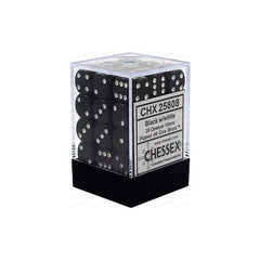 CHX 25808 Opaque 12mm d6 Black/White Block (36)-1