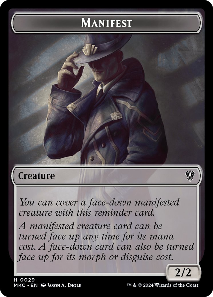 Insect (0016) // Manifest Double-Sided Token [Murders at Karlov Manor Commander Tokens]-2