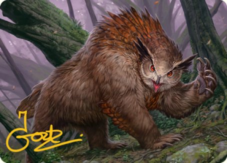 Owlbear Art Card (Gold-Stamped Signature) [Dungeons & Dragons: Adventures in the Forgotten Realms Art Series]-1